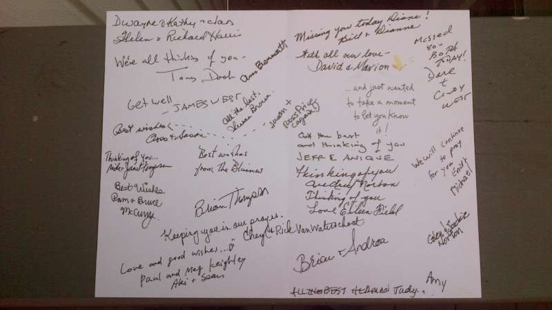 We're all thinking of you